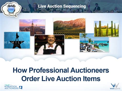 How Professional Auctioneers Order Live Auction Items [EXAMPLE].
